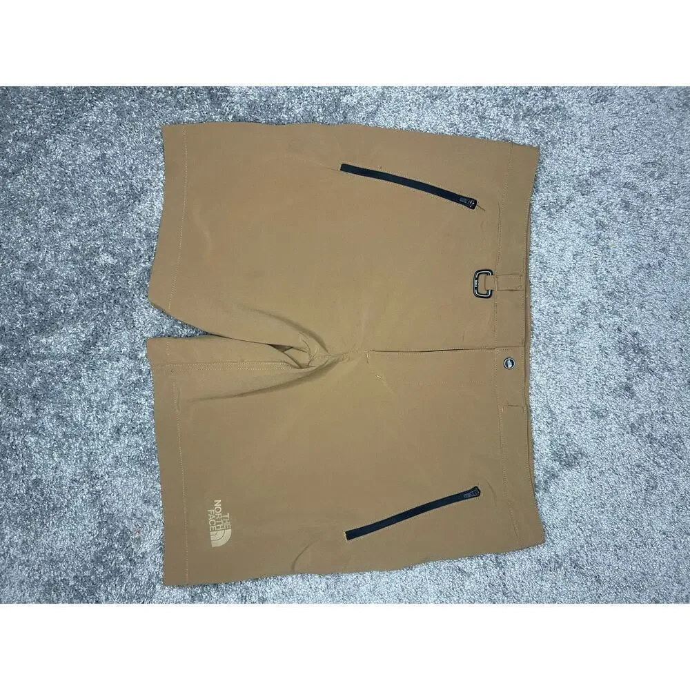 North Face Size Large Men's Shorts Hiking Brown Outdoor